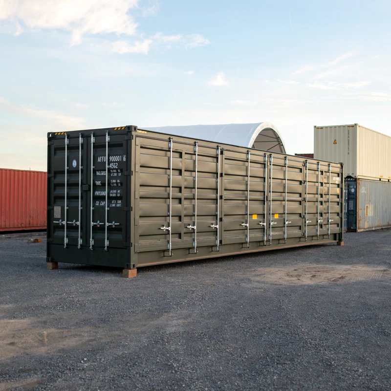 40' High Cube Open Side One Trip Shipping Container - Image 3