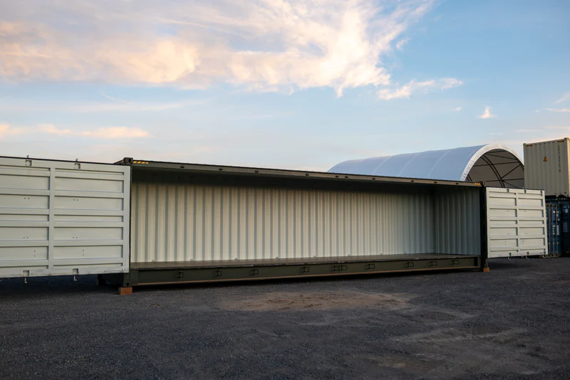 40' High Cube Open Side One Trip Shipping Container - Image 2